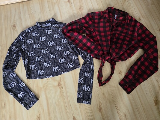 Elbląg 3duze torby ciuchów damskich rozm XS-S, są spodnie, jeansy, sweterki, dresy, krótkie t-shirty, koszulki,