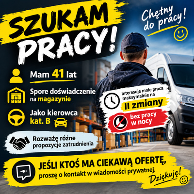 Elbląg Szukam Pracy!!!