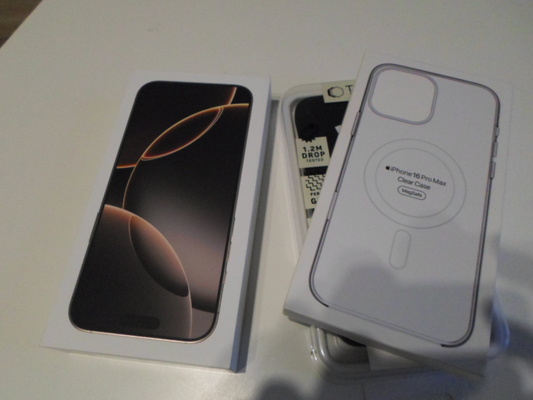 Elbląg iPhone 16 pro max 256 gb desert titanium nowy nierozpakowany, gwarancja producenta 1 rok, plus 2 xMega safe w