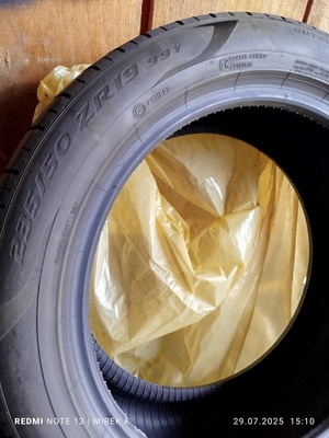 Elbląg Sprzedam 2x Opony letnie Pirelli 235/50R19