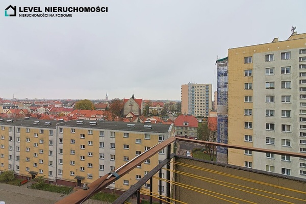 Elbląg LEVEL NIERUCHOMOŚCI  Mieszkanie dwupokojowe z balkonem  ul. Nowowiejska38,3m2 plus piwnica 