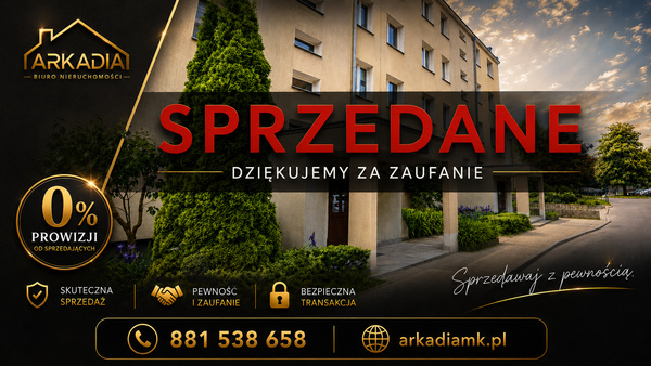 Elbląg :: Biuro nieruchomości ARKADIA ::NA SPRZEDAŻ 2-POKOJOWE MIESZKANIE W DOSKONAŁEJ LOKALIZACJI UL.