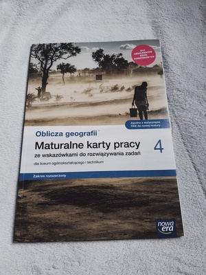 Elbląg Sprzedam Maturalne karty pracy z Geografii - wydawnictwo Nowa Era. 
Nowe - nieużywane.