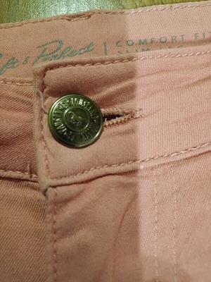 Elbląg Spodnie MUSTANG rozmiar 38,na wiosnę, cieńszy materiał, ładny brzoskwiniowy kolor, stan idealny