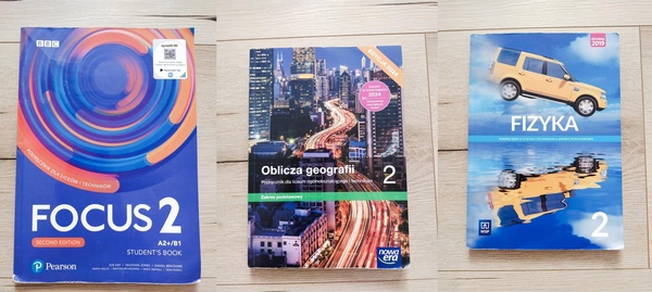 Elbląg Sprzedam podręczniki klasa 2 Liceum i technikum:
* FIZYKA (10 zł) -  zakres podstawowy WSiP
* GEOGRAFIA (20zł)