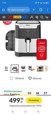 Elbląg Sprzedam nowy air fryer firmy Tefal