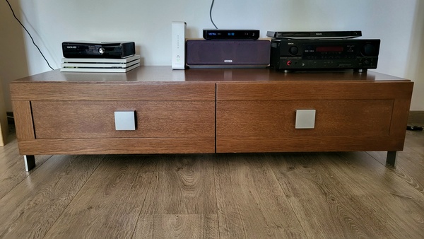 Elbląg Stól i szafka RTV - Paged Meble