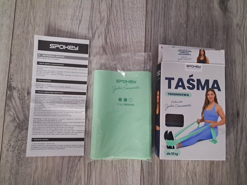 Elbląg Sprzedam taśmę treningową nowa zapakowana fabrycznie, ani razu nie używana. Materiał-guma lateksowa,