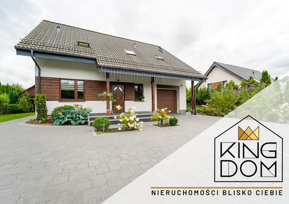Elbląg KINGDOM NIERUCHOMOŚCI BLISKO CIEBIE NOWOCZESNY, WOLNOSTOJĄCY DOM Z GARAŻEMNA ŁADNIE ZAGOSPODAROWANEJ