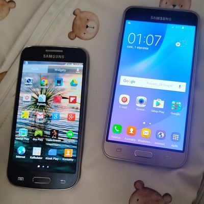 Elbląg Sprzedam dwa Samsungi:
Złoty Galaxy J3 2016 oraz Galaxy s4mini
Obydwa modele zadbane, ekrany bez rys,