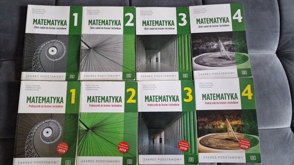 Elbląg Sprzedam podręczniki do liceów i techników klasa 1-4 Matematyka klasa 1,2,3,4 -każda po 30 zł Zbiór zadań z