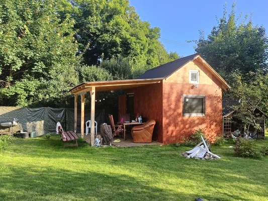 Elbląg Ogródek działkowy ROD z domkiem letniskowym