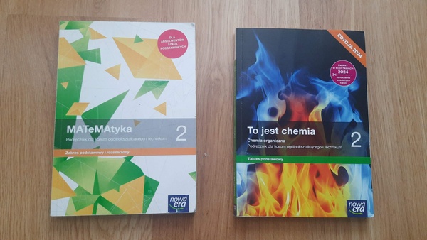 Elbląg Podręczniki do klasy 2 Liceum i Technikum: 1) Matematyka 2.Podręcznik ZPiR Nowa Era cena: 15zł 2) Chemia To