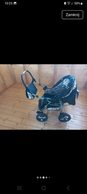 Elbląg Wózek dziecięcy 3w1:
1.Wózek z gondolą
2.Nosidełko do auta
3.Spacerówka 
Więcej opisu na Vinted. Link podany w