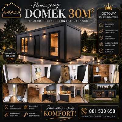 Elbląg :: Biuro nieruchomości ARKADIA :: Oferta sprzedaży domu modułowego
