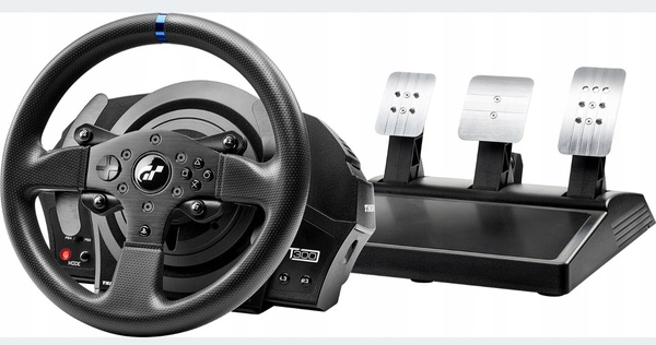 Elbląg Sprzedam kierownicę Thrustmaster T300 RS GT force feedback + porządny 19 kg stojak Vevor, stan bdb, kartonik,