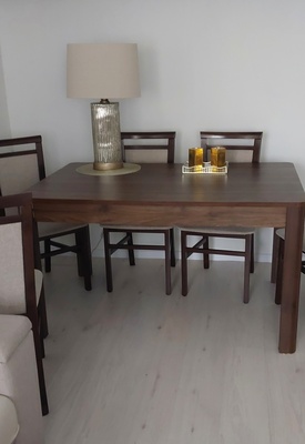 Elbląg Sprzedam stół ciemny szer. 90cm dlu. 1 36cm po rozłożeniu 2 20.