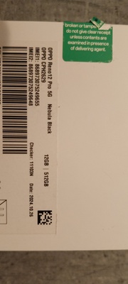 Elbląg Sprzedam nieużywany telefon OPPO Reno 12 PRO 5G, kolor Nebula Black, 12GB/512GB + nowym etui.