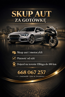 Elbląg SKUP AUT ZA GOTÓWKE PŁACIMY NAJWIĘCEJ ZAINTERESOWANI JESTEŚMY KUPNEM KAŻDEGO AUTA NIEZALEŻNIE OD&nbsp; MARKI I