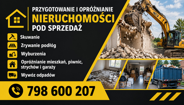 Elbląg PRZYGOTOWANIA MIESZKAN I SPRZĄTANIE POD REMONT SPRZEDAŻ