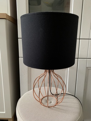 Elbląg Lampka czarno-miedziana 