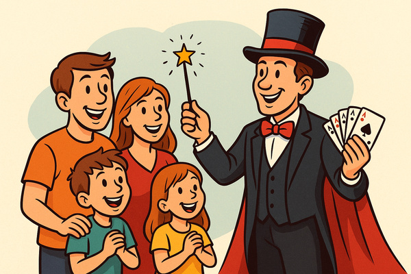 Elbląg 🎩  Magik na Twoją imprezę – zaskocz gości prawdziwą magią!  🪄Hej! Jestem