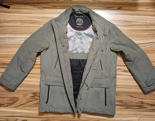 Elbląg Kurtka męska zimowa C& A Westbury, rozmiar L, stan idealny jak nowy, bez kaptura  kolor szary stalowy,