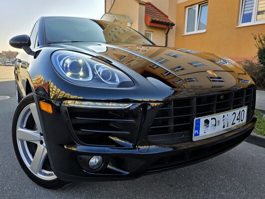 Elbląg Porsche Macan 2.0Benzyna 250km 2017Rok Prestige i Style-Duży Otwierany Dach Pół Skórzane Fotele Elektryczne