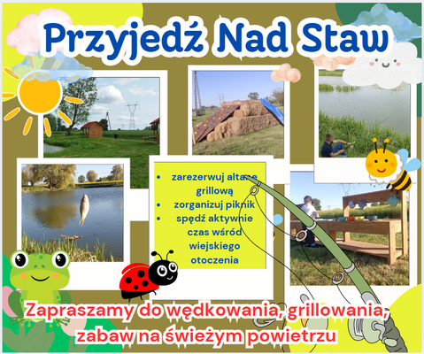 Elbląg Gospodarstwo Rodzinne Nad Żuławskim Stawem zaprasza - rodzinne miejsce do wypoczynku, rekreacji i wędkowania