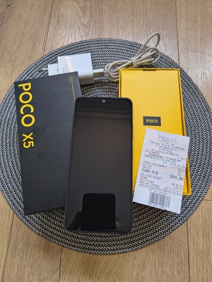 Elbląg Sprzedam smartfon poco X5 5G stan idealny 100% sprawny. 
Zestaw zawiera:
-Telefon
-pudełko
-ładowarka
-dowód