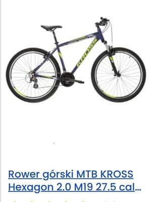 Elbląg Rower Kross 27,5 * trzeci sezon, mało używany ! Stoi od roku bo mieszkam za granicą, będąc  kilka dni wystawiam