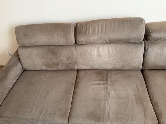 Elbląg Duży narożnik 265/195cm powierzchnia spania 140/200 wysokość ze złożonymi zagłówkami 76cm głębokość 95cm Stan jak