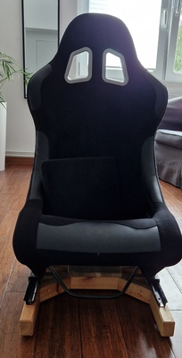 Elbląg Sprzedam Fotel sportowy KUBEŁKOWY RAJDOWY MONZA RACE PLUS Welur Black TUNING SPORT. Stan idealny, używany