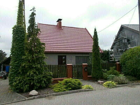 Elbląg OFERTA PRYWATNA - Gronowo Górne ; ulica Perłowa wolnostojący dom 500 m za tablicą Elbląg Na dole salon z