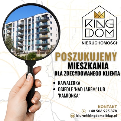 Elbląg 👑🏠&nbsp; KINGDOM&nbsp; 🏠👑NIERUCHOMOŚCI BLISKO CIEBIE&nbsp; POSZUKUJEMY