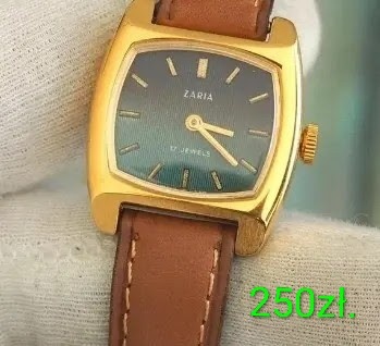 Elbląg Zegarek Zarja - Au10 (pozłacany) zabytkowy.