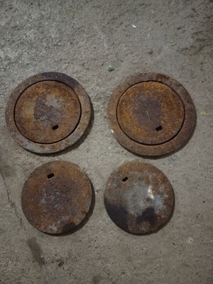 Elbląg Fajerki podwójne 2 x 16 cm, 2 x 12 cm. 
Fajerki:
1 - 36 cm, 
2 - 27 cm, 
3 - 23cm, 
4 - 26,5 cm, 
5 - 23 cm, 
7