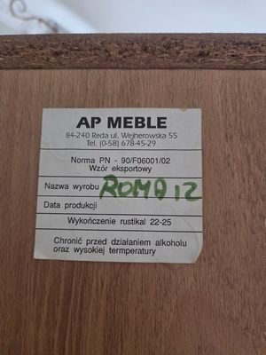 Elbląg Zestaw mebli vintage z seri Roma 12,witryna komoda, szafka tv narożna, wszystko oryginalne, meble ciężkie