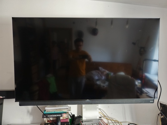 Elbląg Sprzedam uszkodzony telewizor TCL 65 CALI. prawdopodobnie przepalona listwa oświetleniowa.