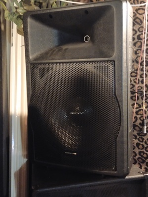 Elbląg Kolumny aktywne 2+sub +statywy (600 muzycznej) stan dobry. 
Power mixer LDM 2x300 (digital) plus 2x noname