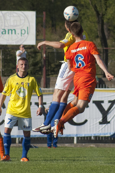 Lewitacja. Olimpia Elbląg - Termalica Bruk-Bet Nieciecza (Kwiecień 2012)