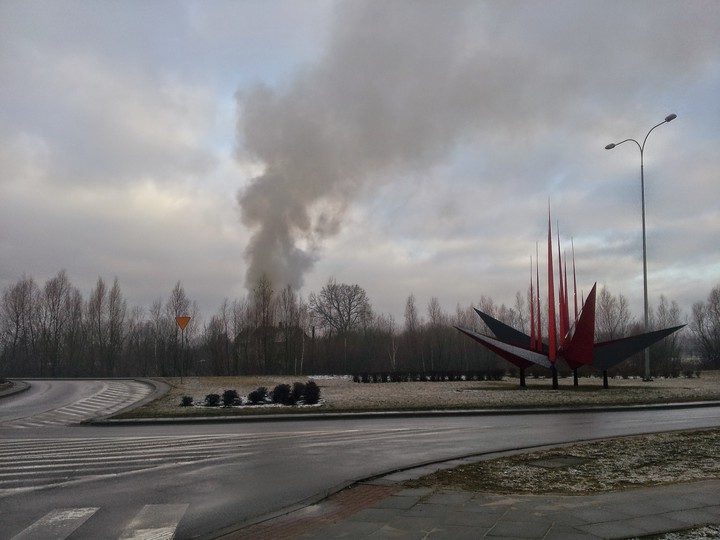 Pożar przy Nowodworskiej.  (Marzec 2015)