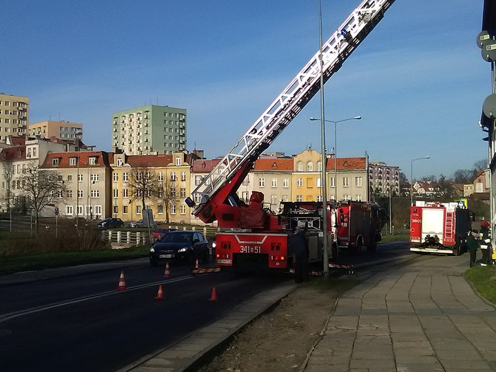 Akcja Straży Pożarnej. I w wigilię Straż pracuje.