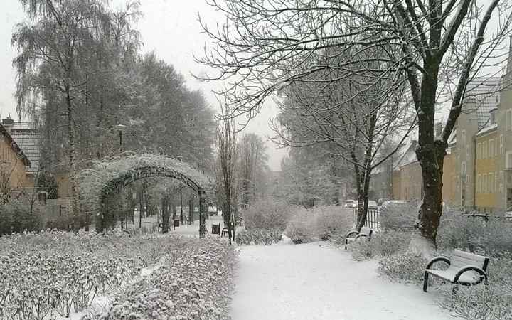 Przyszła do nas bajkowa zima.. Elbląg.Park Kajki.