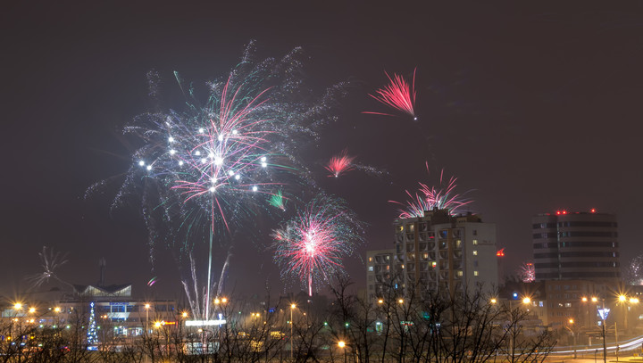 Tak Elbląg witał nowy rok.  (Styczeń 2018)