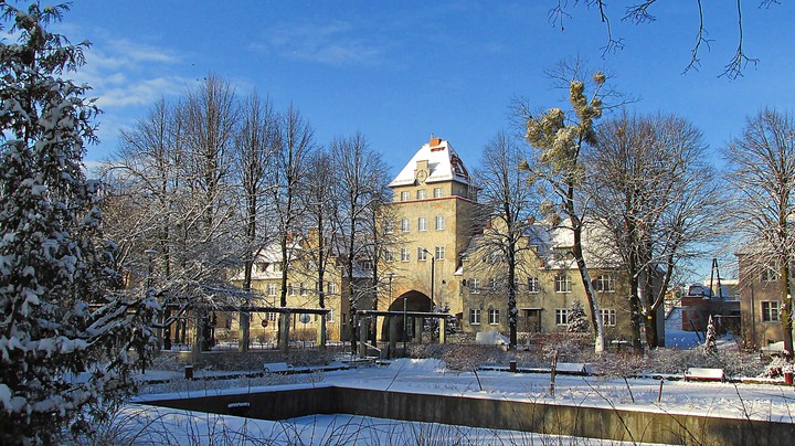 Zima. Elbląg Park Kajki i ul.Fałata (Luty 2018)