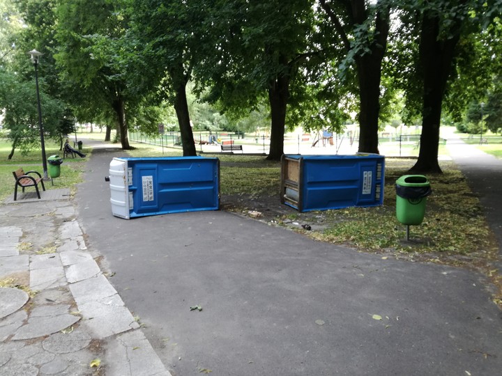 Park Traugutta.  (Lipiec 2018)