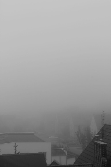 Elbląska mgła. Mgła o poranku.