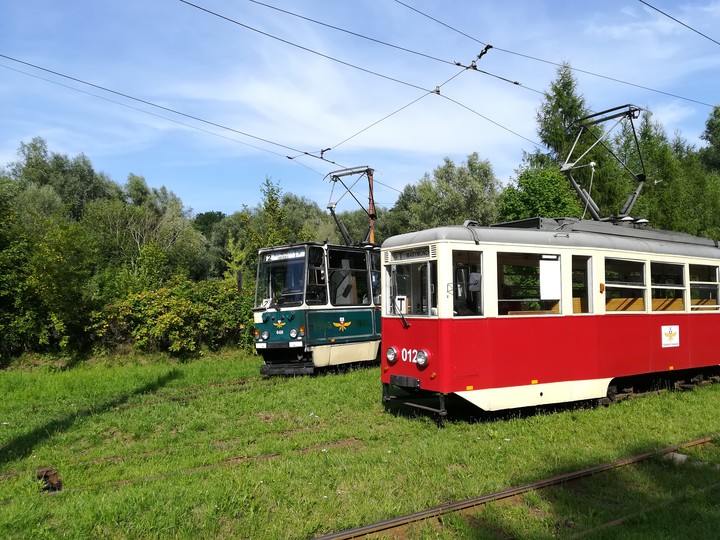 Zabytkowy Tramwaj Konstal 5N w bażantarni