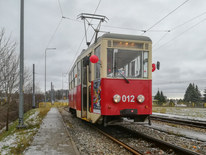 WOŚP'owy tramwaj.  (Styczeń 2019)